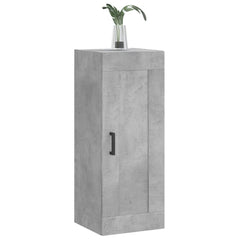 vidaXL Wall Mounted Cabinet Concrete Grey 34.5x34x90 cm Engineered Wood 4