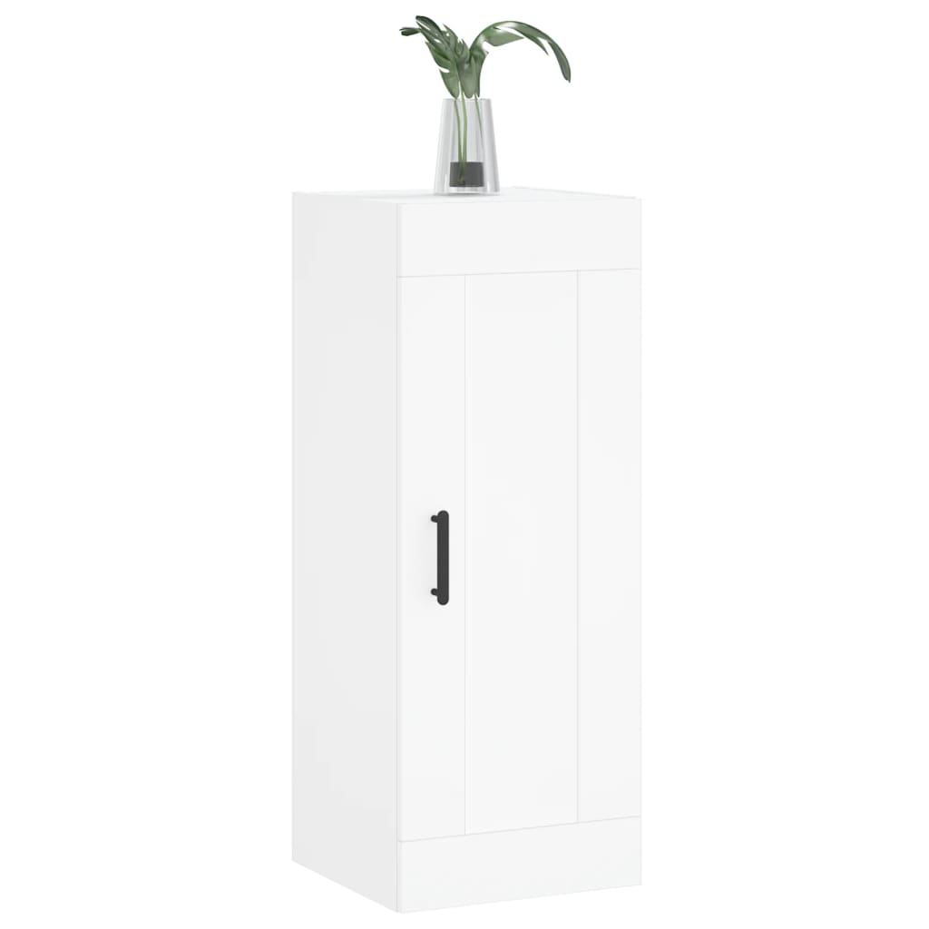 vidaXL Wall Mounted Cabinet White 34.5x34x90 cm Engineered Wood 4