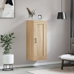 vidaXL Wall Mounted Cabinet Sonoma Oak 34.5x34x90 cm Engineered Wood 3
