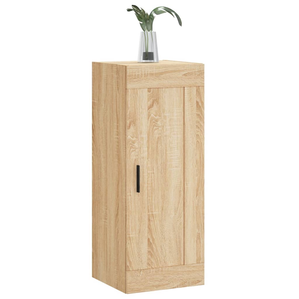 vidaXL Wall Mounted Cabinet Sonoma Oak 34.5x34x90 cm Engineered Wood 4