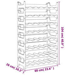 vidaXL Wine Rack for 48 Bottles PP Stackable 6