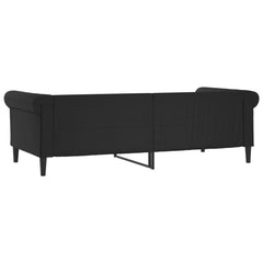 vidaXL Day Bed without Mattress Black 90x190 cm Faux Leather 4