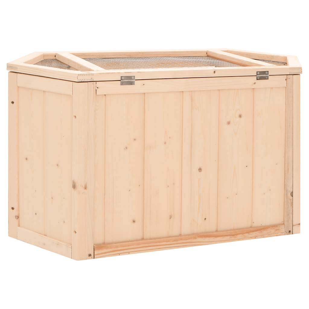 vidaXL Hamster Cage 80x40x43 cm Solid Wood Fir 6