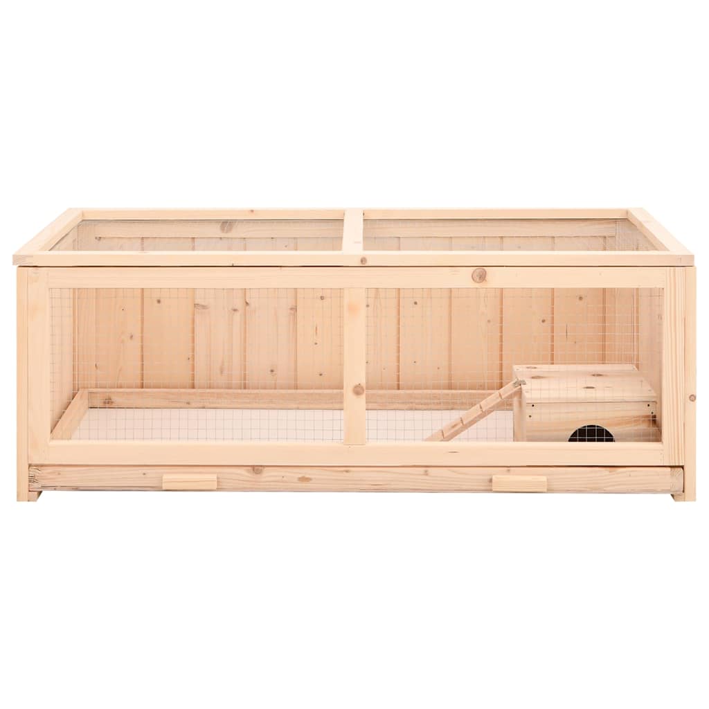 vidaXL Hamster Cage 104x52x38 cm Solid Wood Fir 4