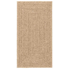 vidaXL Rug ZIZUR 80x150 cm Jute Look Indoor and Outdoor 3