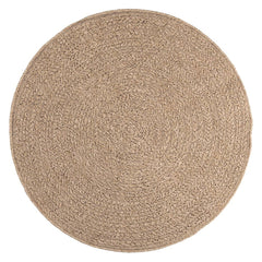 Rug ZIZUR Jute Look Indoor and Outdoor Round Brown Ø 120 cm