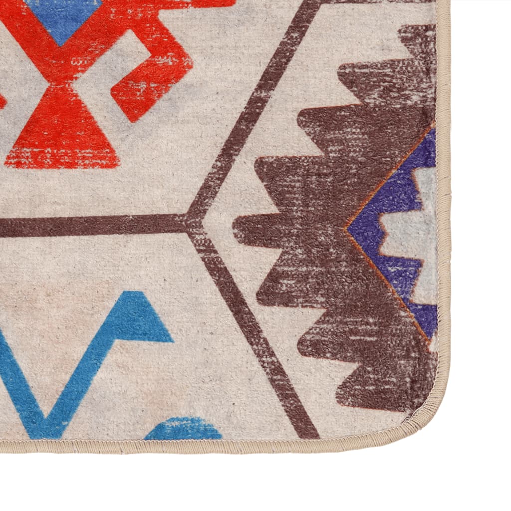 vidaXL Rug Washable Multicolour 120x180 cm 3