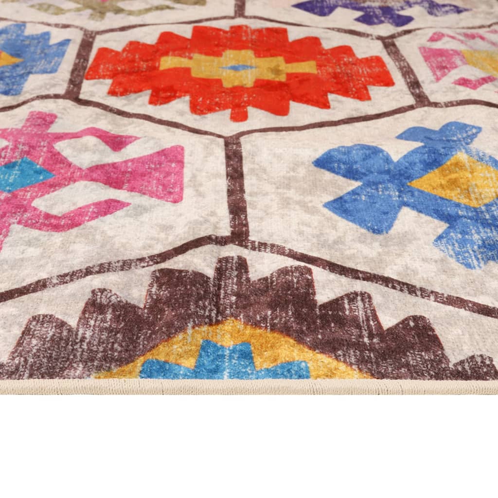 vidaXL Rug Washable Multicolour 120x180 cm 6
