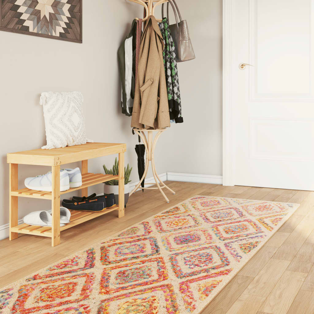 vidaXL Rug Washable Multicolour 80x300 cm 1