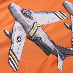 vidaXL Kids'T-shirt with Long Sleeves Dark Orange 92 4