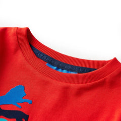 Kids' T-shirt with Long Sleeves 92 Red