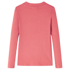 vidaXL Kids'T-shirt with Long Sleeves Old Pink 128 2