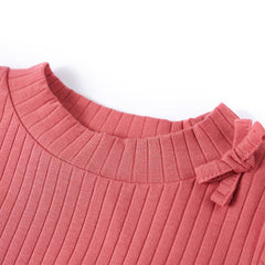 vidaXL Kids'T-shirt with Long Sleeves Old Pink 128 3