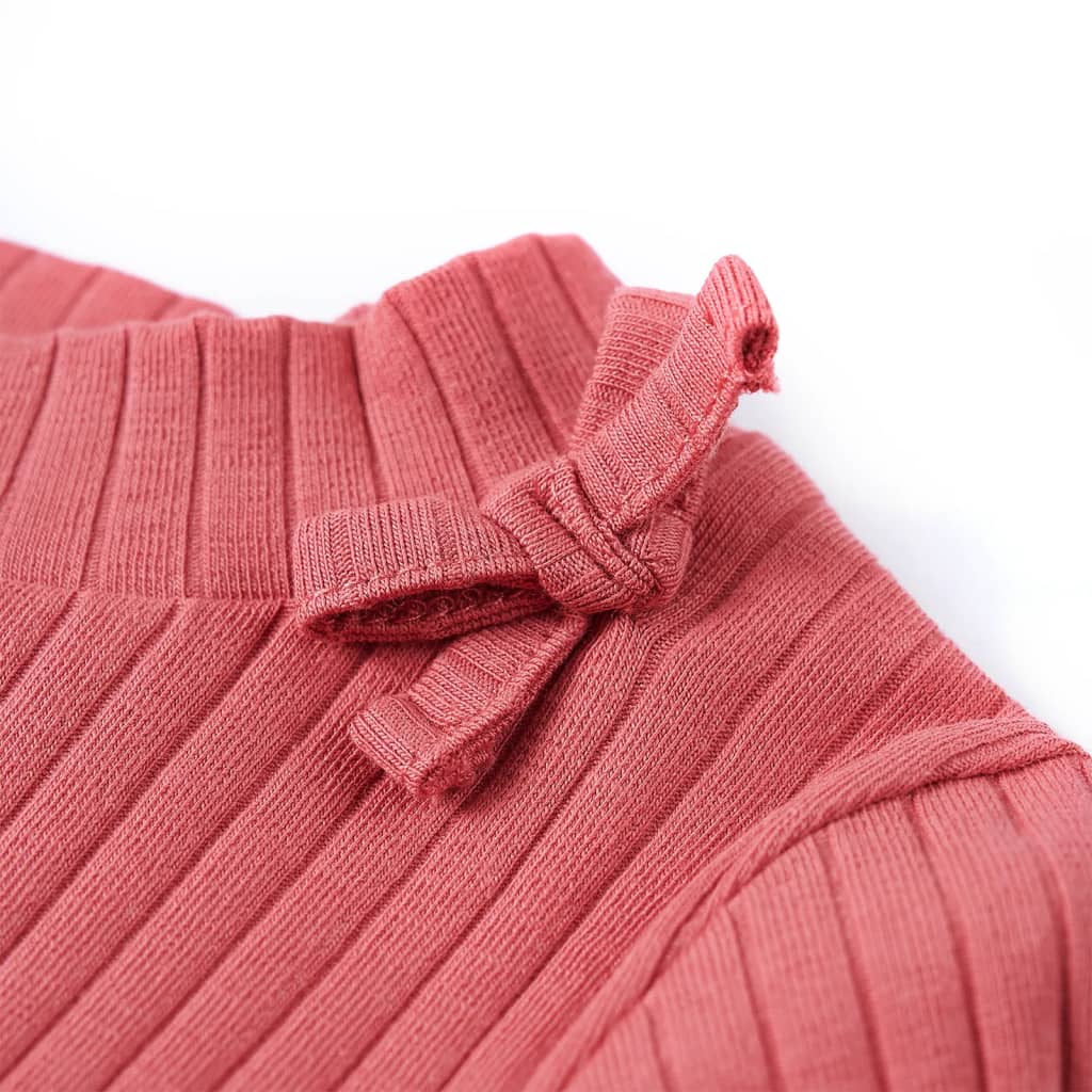 vidaXL Kids'T-shirt with Long Sleeves Old Pink 128 4