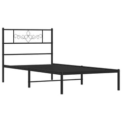 vidaXL Bed Frame | Black | Steel | Single | Durable | Bed Frame | Rectangular 3