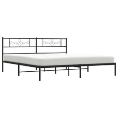 vidaXL Bed Frame | Black | Powder-Coated Steel | 193x203 cm | Bed Frame 5