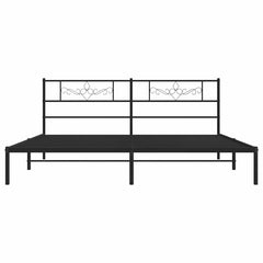 vidaXL Bed Frame | Black | Powder-Coated Steel | 193x203 cm | Bed Frame 6
