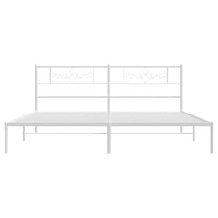 vidaXL Bed Frame | White | Powder-Coated Steel | Double | Bed Frame 6