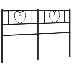 vidaXL Metal Replace Headboard Black 140 cm 2