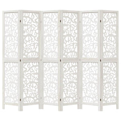 Room Divider Panels White Solid Wood Paulownia 40 x 180 cm 6
