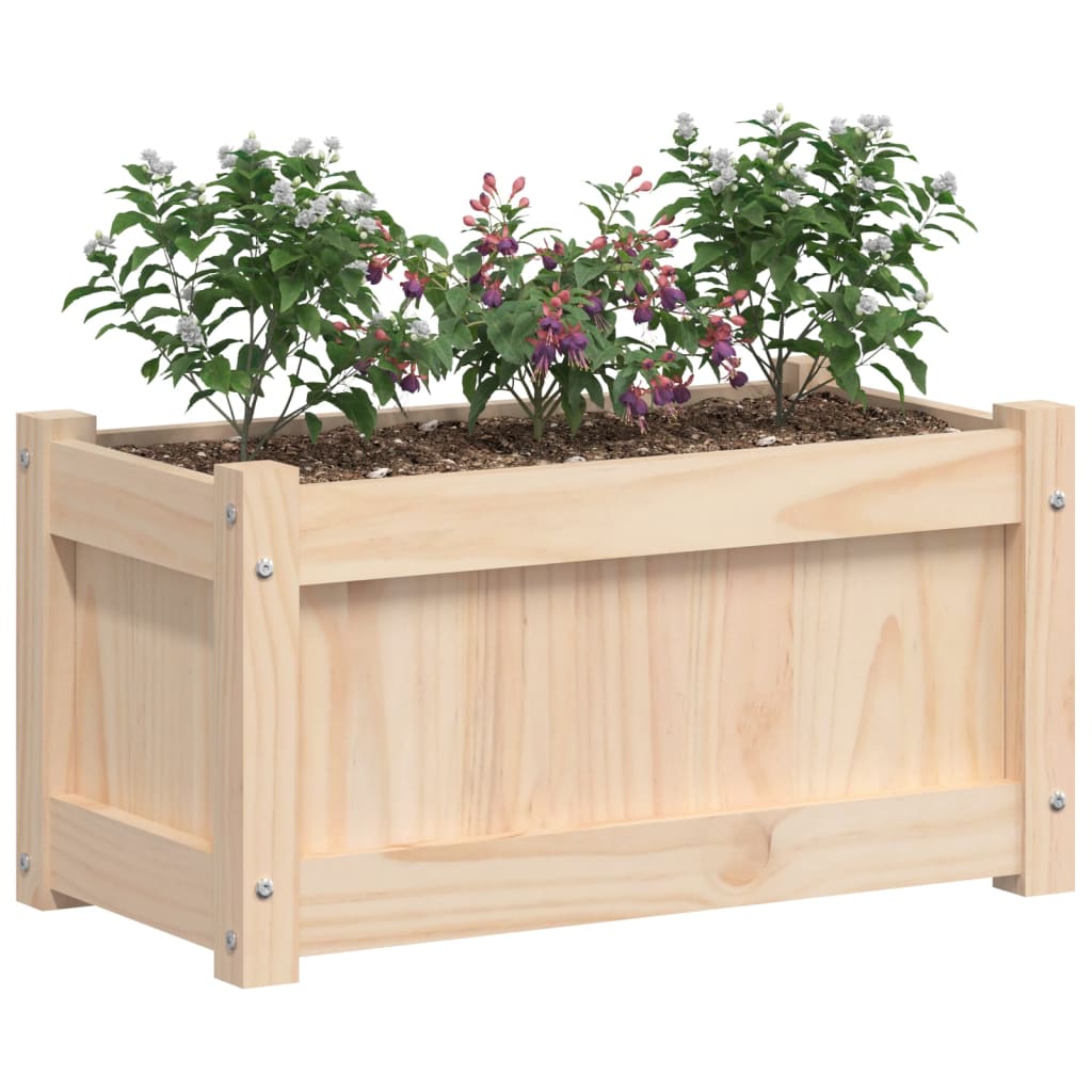 vidaXL Garden Planters 2 pcs Solid Wood Pine 4