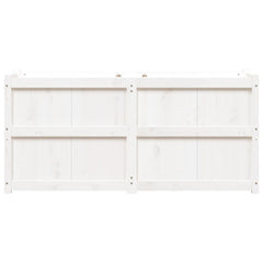 vidaXL Garden Planter White 150x50x70 cm Solid Wood Pine 4
