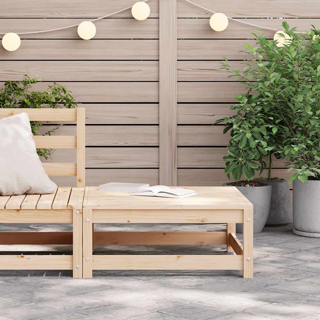 vidaXL Garden Footstool 70x70x30 cm Solid Wood Pine 3