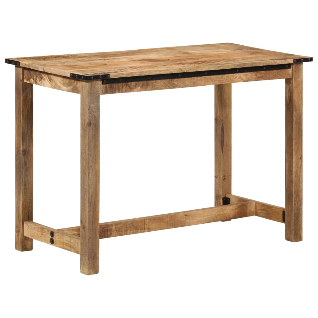 vidaXL Dining Table 110x55x75 cm Solid Wood Mango 3