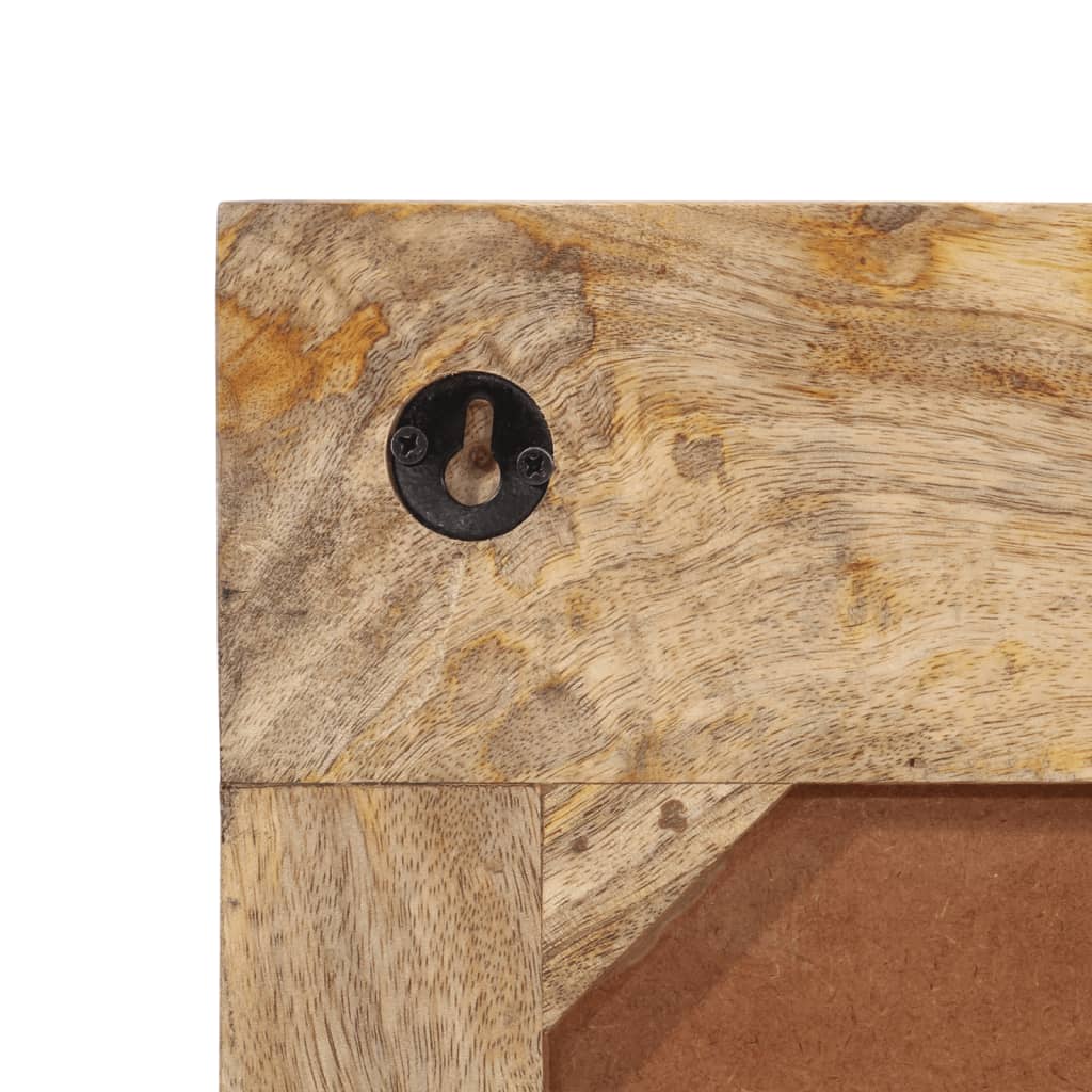 vidaXL Wall-mounted Coat Rack with 6 Hooks Solid Wood Mango 6