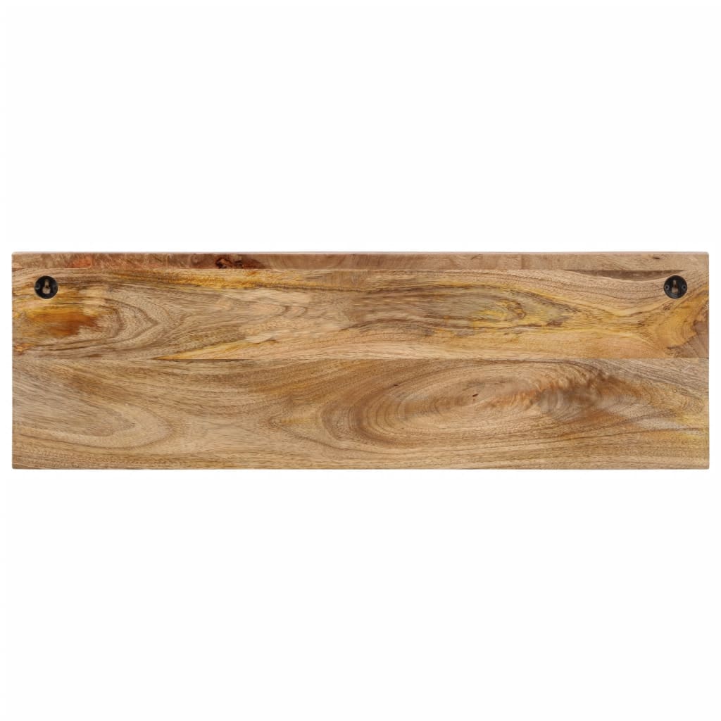 vidaXL Wall-mounted Coat Rack with 5 Hooks Solid Wood Mango 3