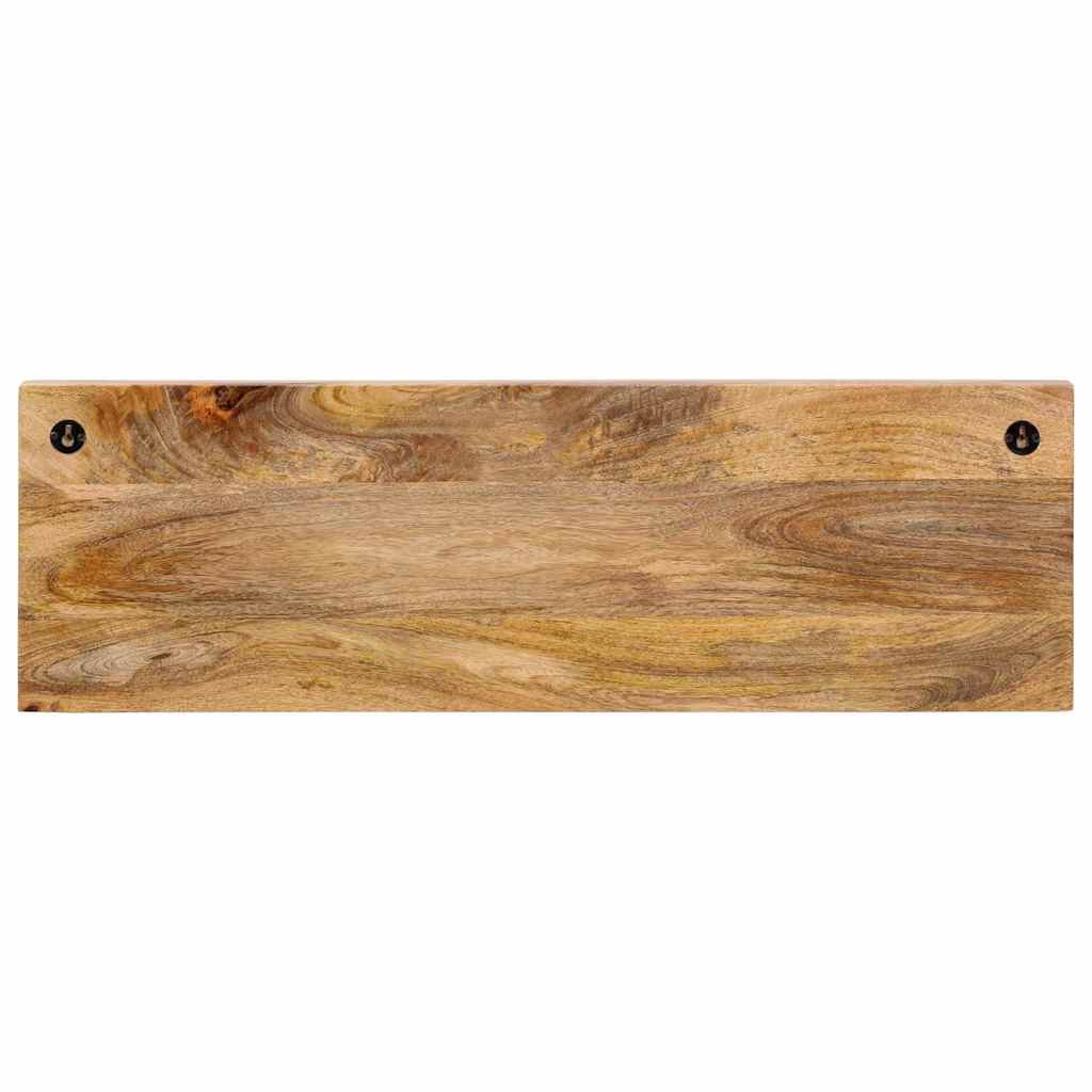vidaXL Wall-mounted Coat Rack with 5 Hooks Solid Wood Mango 3