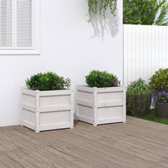 Garden Planters Solid Wood Pine White pine 2