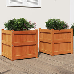 Garden Planters Solid Wood Pine Brown pine 2