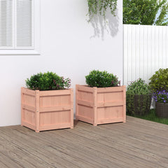 Garden Planters Solid Wood Pine Natural douglas 2