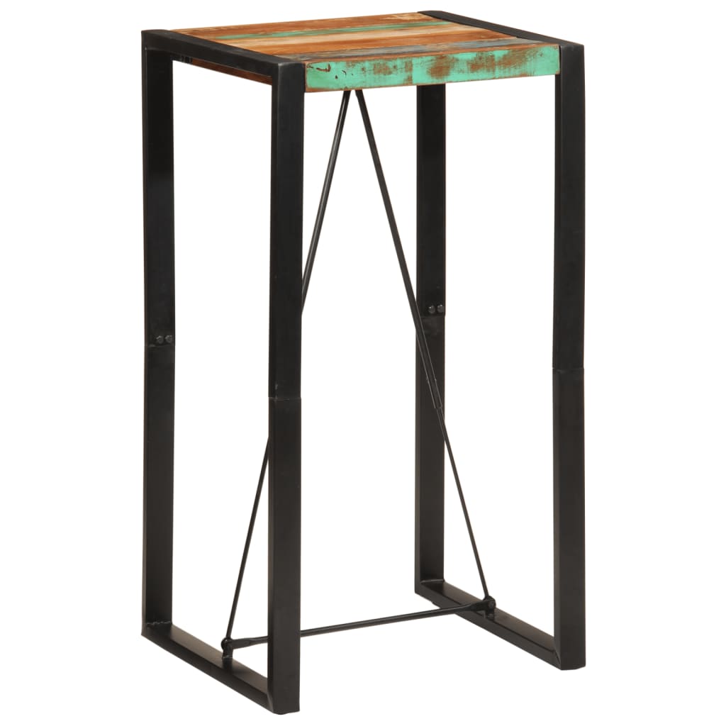 vidaXL Bar Table 60x55x110 cm Solid Wood Reclaimed 1