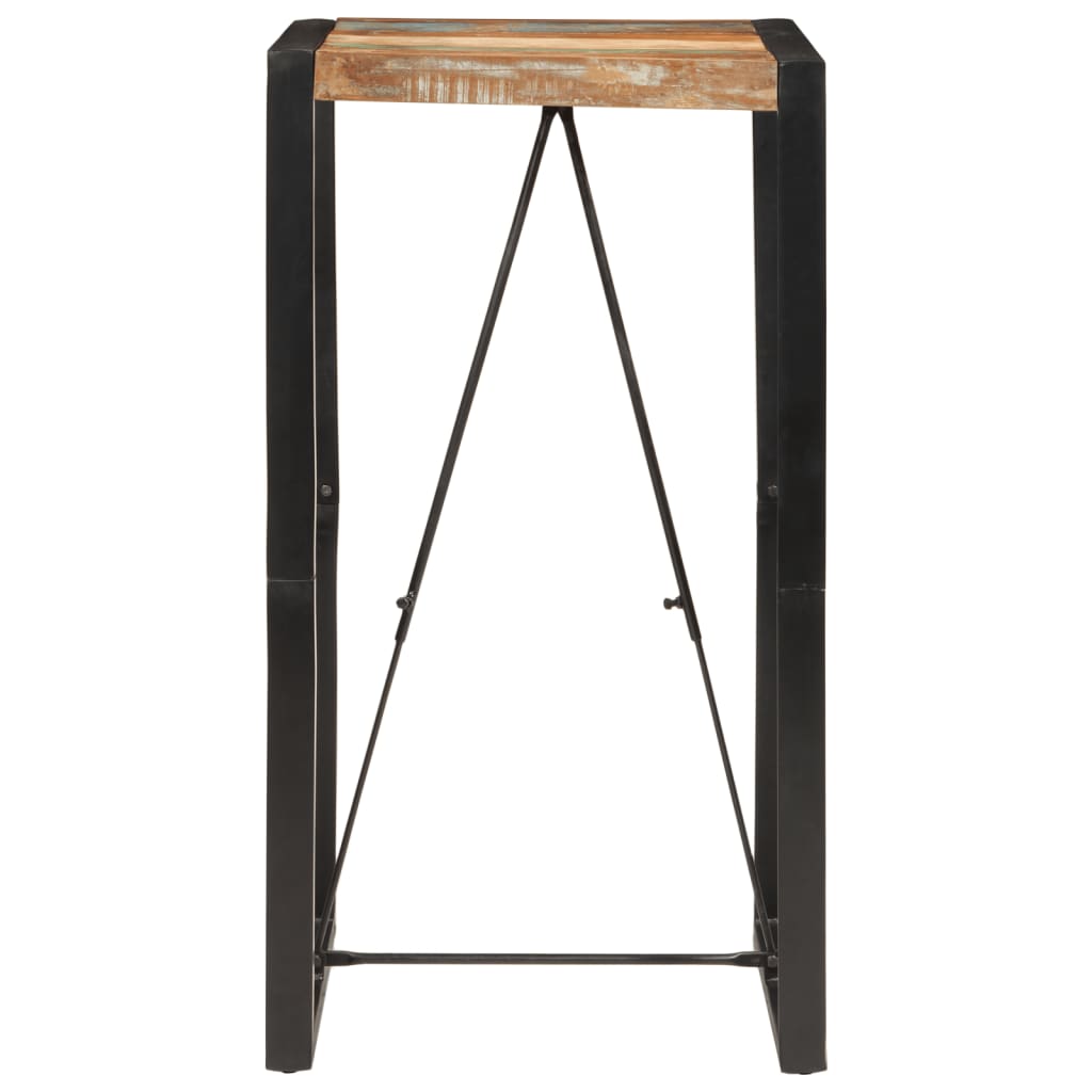 vidaXL Bar Table 60x55x110 cm Solid Wood Reclaimed 2