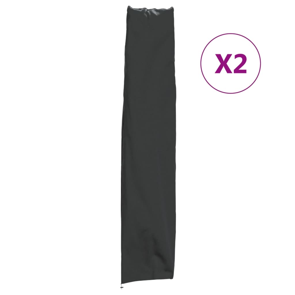 Garden Umbrella Covers 2 pcs 420D Oxford Fabric 136 x 25/23.5 cm
