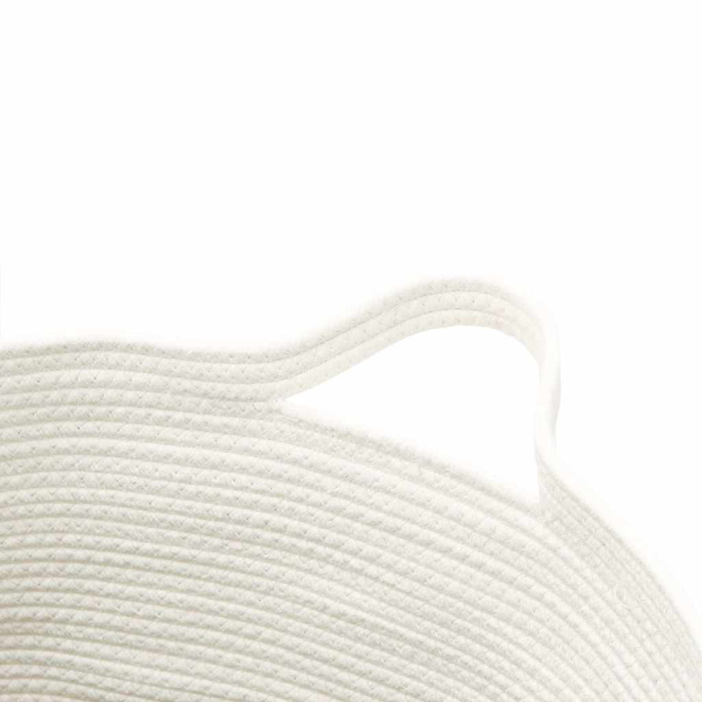 vidaXL Storage Basket Brown and White Ø49x65 cm Cotton 6