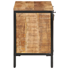 vidaXL Shoe Cabinet 60x35x53 cm Solid Rough Wood Mango 4