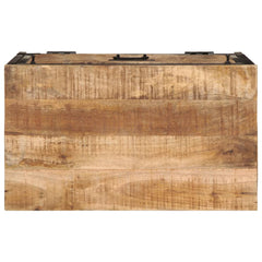 vidaXL Shoe Cabinet 60x35x53 cm Solid Rough Wood Mango 6