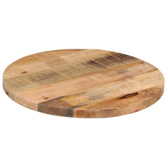 vidaXL Table Top Ø 50x3.8 cm Round Solid Wood Rough Mango 2