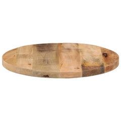 vidaXL Table Top Ø 50x3.8 cm Round Solid Wood Rough Mango 4
