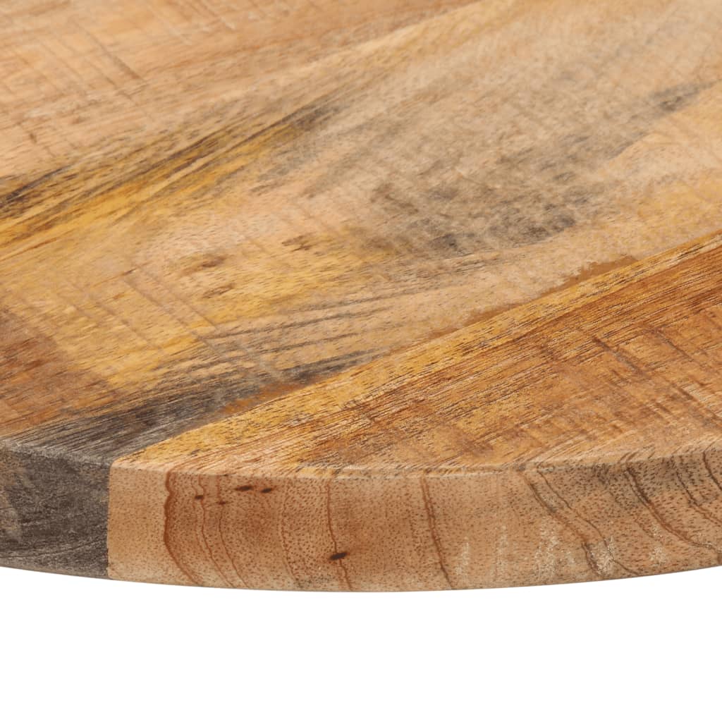 vidaXL Table Top Ø 50x3.8 cm Round Solid Wood Rough Mango 6