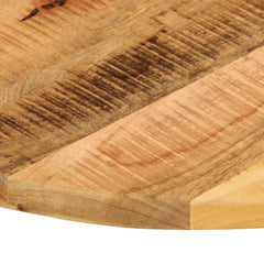 vidaXL Table Top Ø 70x1.5 cm Round Solid Wood Rough Mango 6