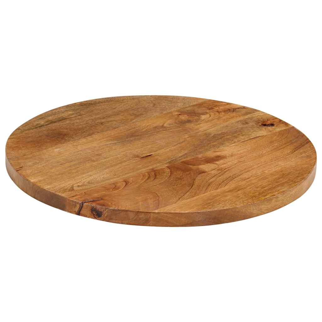 vidaXL Table Top Ø 40x3.8 cm Round Solid Wood Mango 2