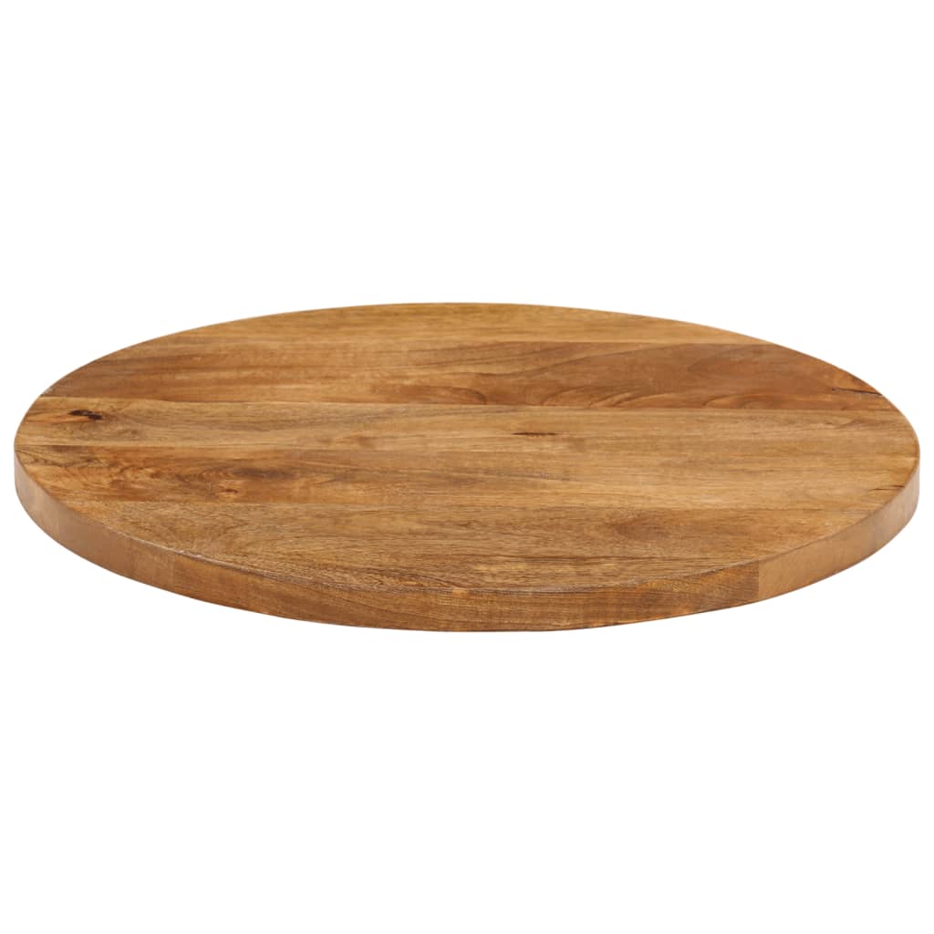 vidaXL Table Top Ø 40x3.8 cm Round Solid Wood Mango 3