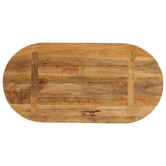 vidaXL Table Top 80x40x3.8 cm Oval Solid Wood Mango 5
