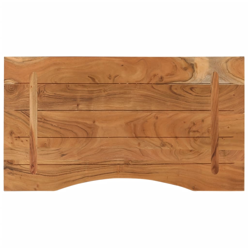 vidaXL Desk Top 80x50x2.5 cm Rectangular Solid Wood Acacia 5