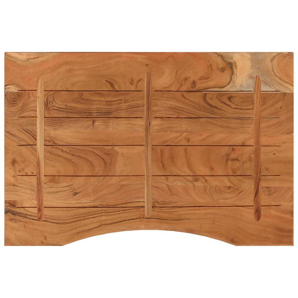 vidaXL Desk Top 80x60x2.5 cm Rectangular Solid Wood Acacia 5