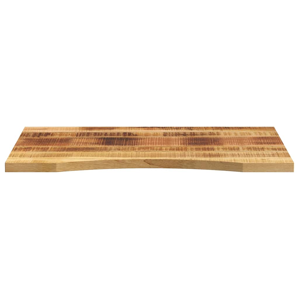 vidaXL Desk Top with Curve 80x50x2.5 cm Solid Wood Rough Mango 3